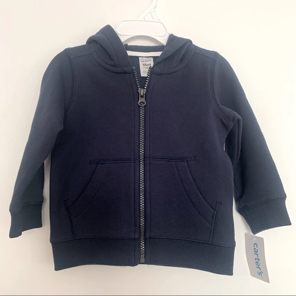 NWT Carter’s Zip-Up Fleece Hoodie 18 months